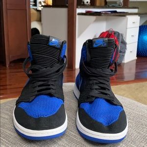 Jordan 1 high royal fly knit size 11